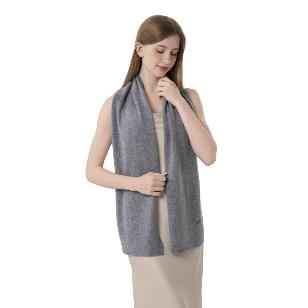 7395 100% Cashmere Knitted Scarf Warm Soft Lightweight Wrap Stole